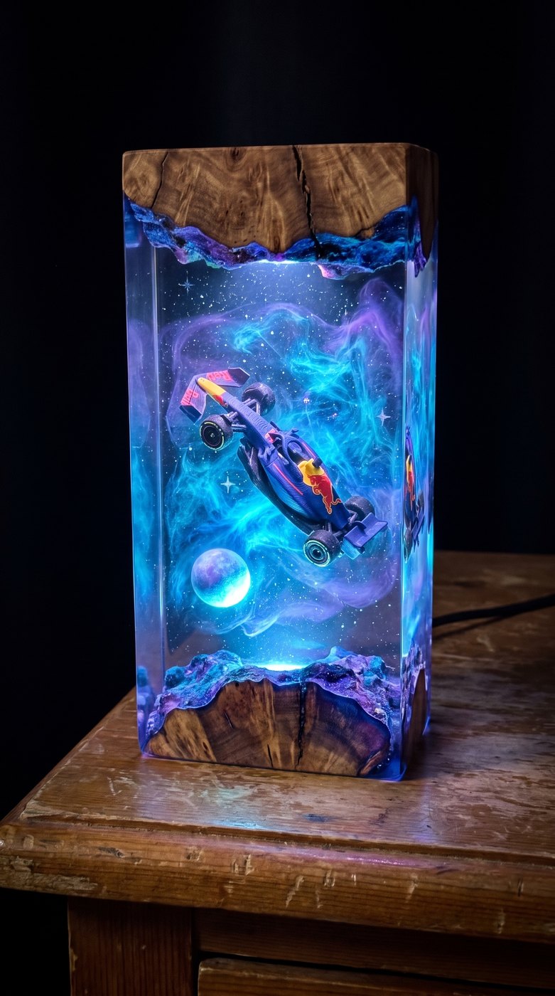 Lampada personalizzata con la tua monoposto tra le stelle