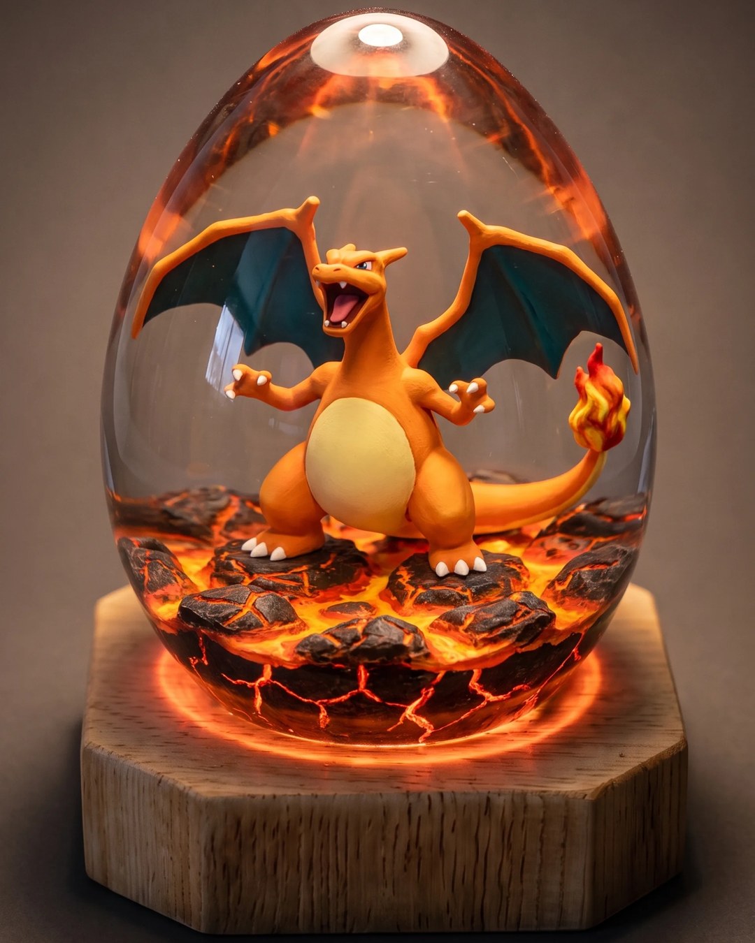 Furia Alata — Il drago alato ruggisce sulla lava incandescente.
