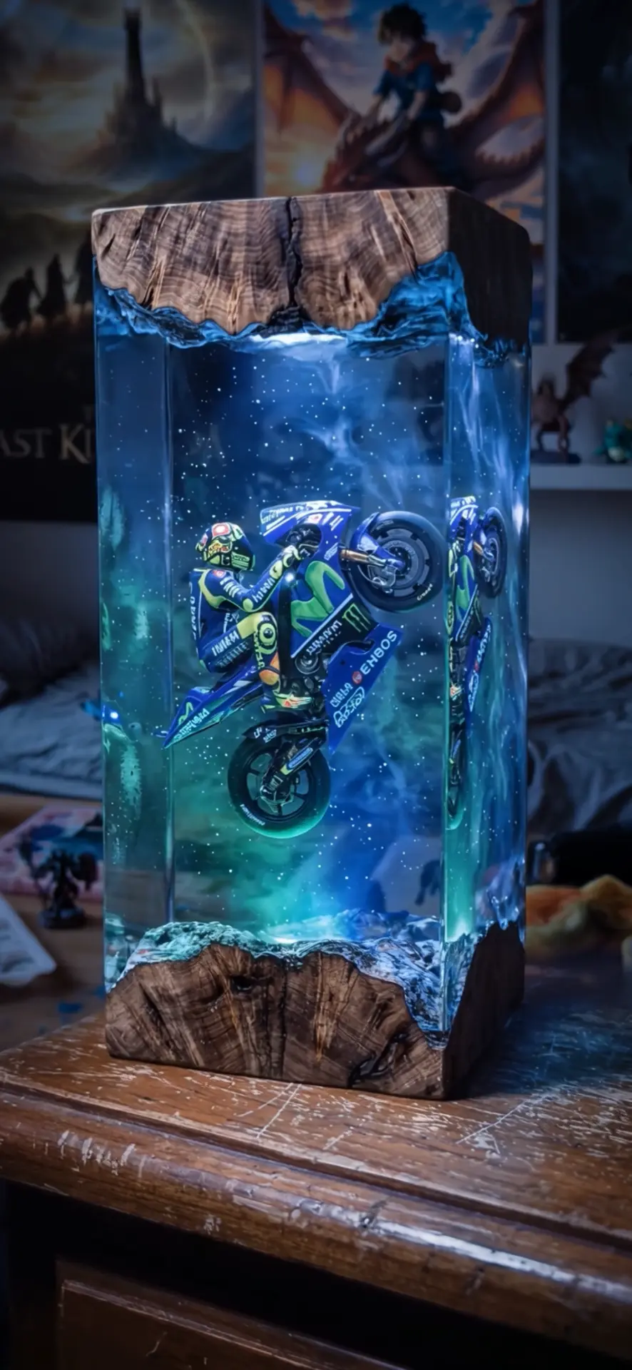 Lampada Impennata Blu